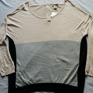 VERTICAL DESIGN NWT knit block top, 3X